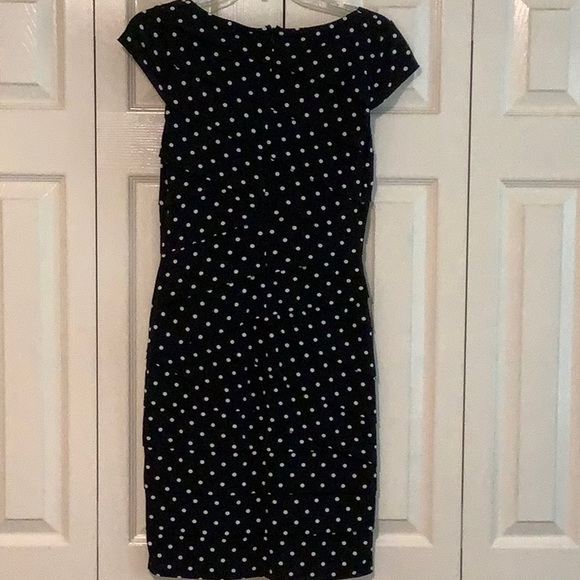 WHBM Body-Con Polkadot Dress SZ6 - Picture 2 of 7
